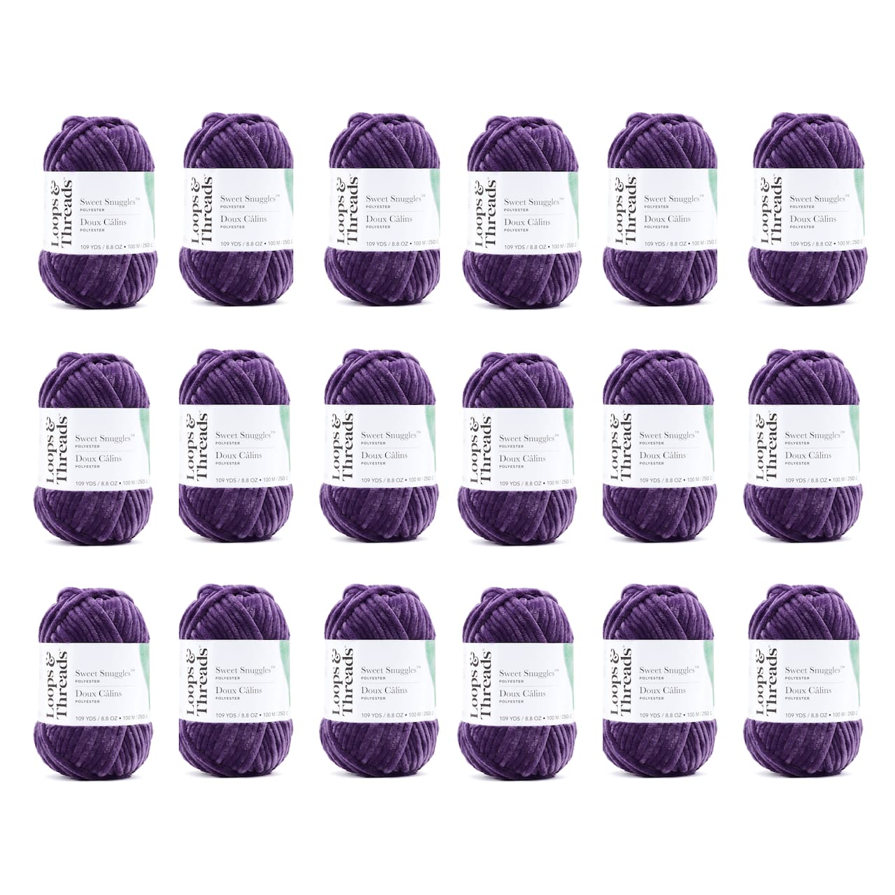 18 Pack: Sweet Snuggles™ Yarn by Loops & Threads®